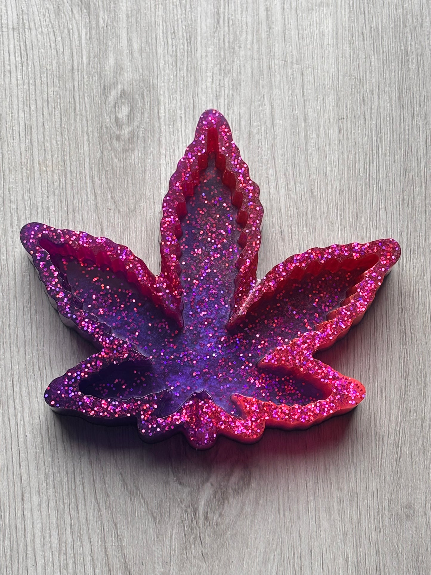 Pink and Purple leaf Ashtray