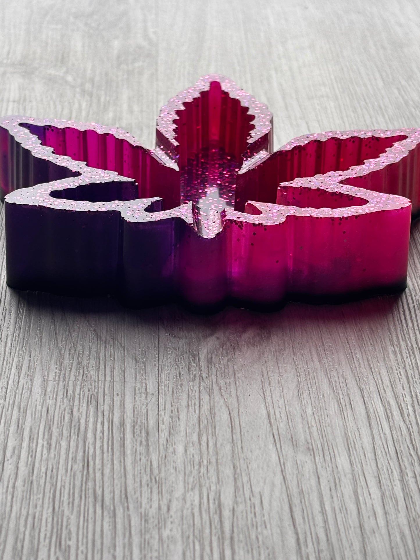 Pink and Purple leaf Ashtray