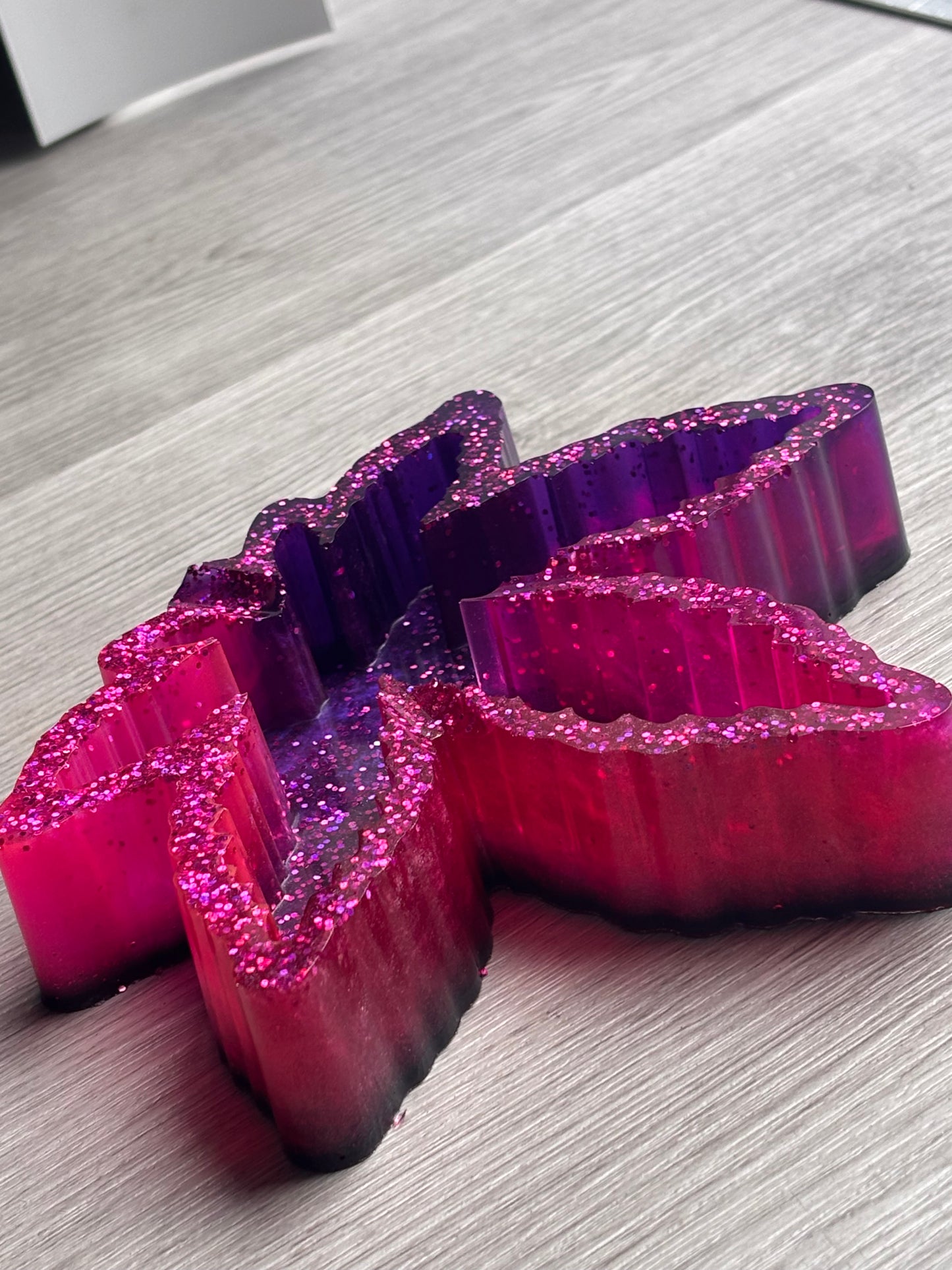 Pink and Purple leaf Ashtray