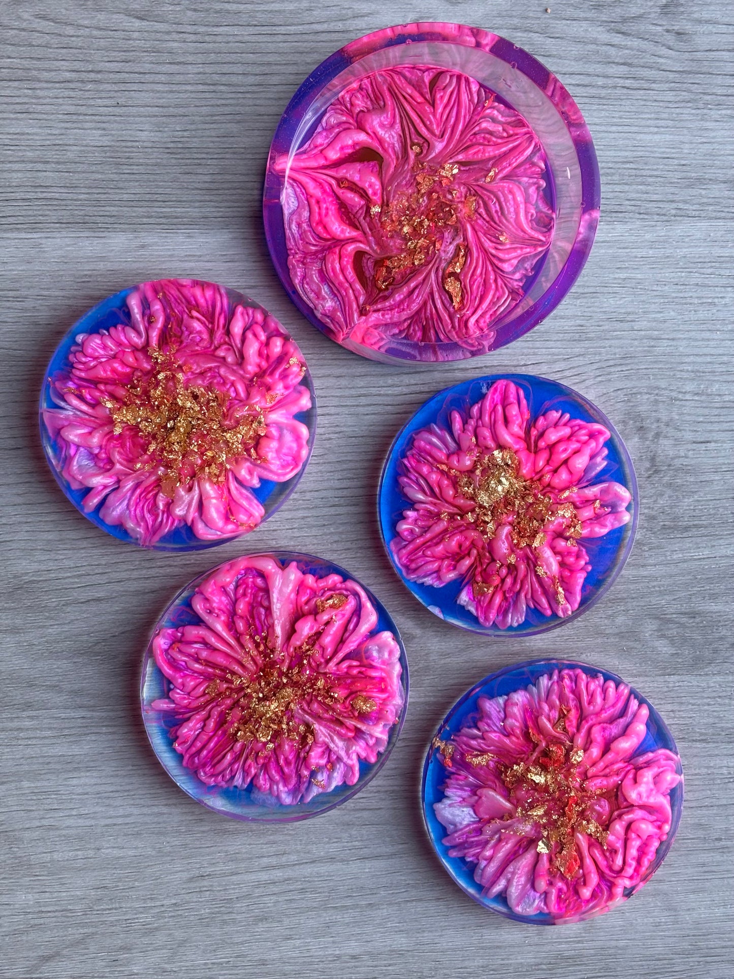 Pink Bloom Coasters