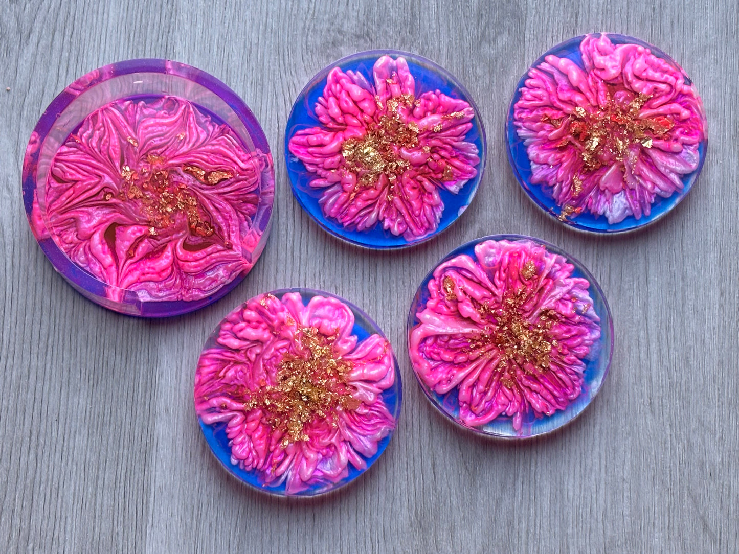 Pink Bloom Coasters